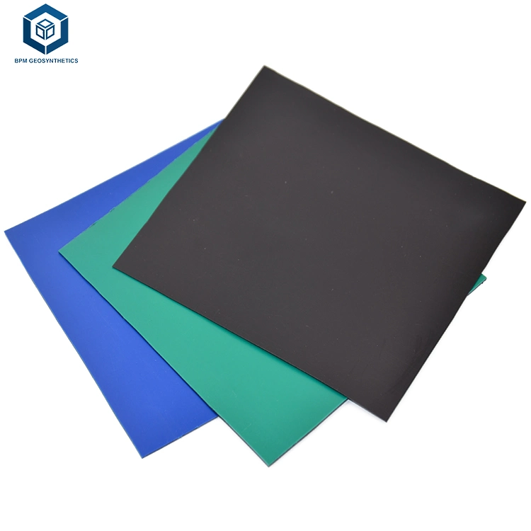 GM13 100% Virgin High Density Polyethylene Anti-Seepage Waterproof Plastic Fish Pond Lining HDPE Smooth Textured Geomembrane for Landfill Mining Lake Dam Liner