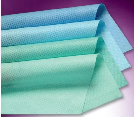Fornecimento de fábrica da China Spunlace de lapidação paralela não tecido para matéria-prima de lenços umedecidos
